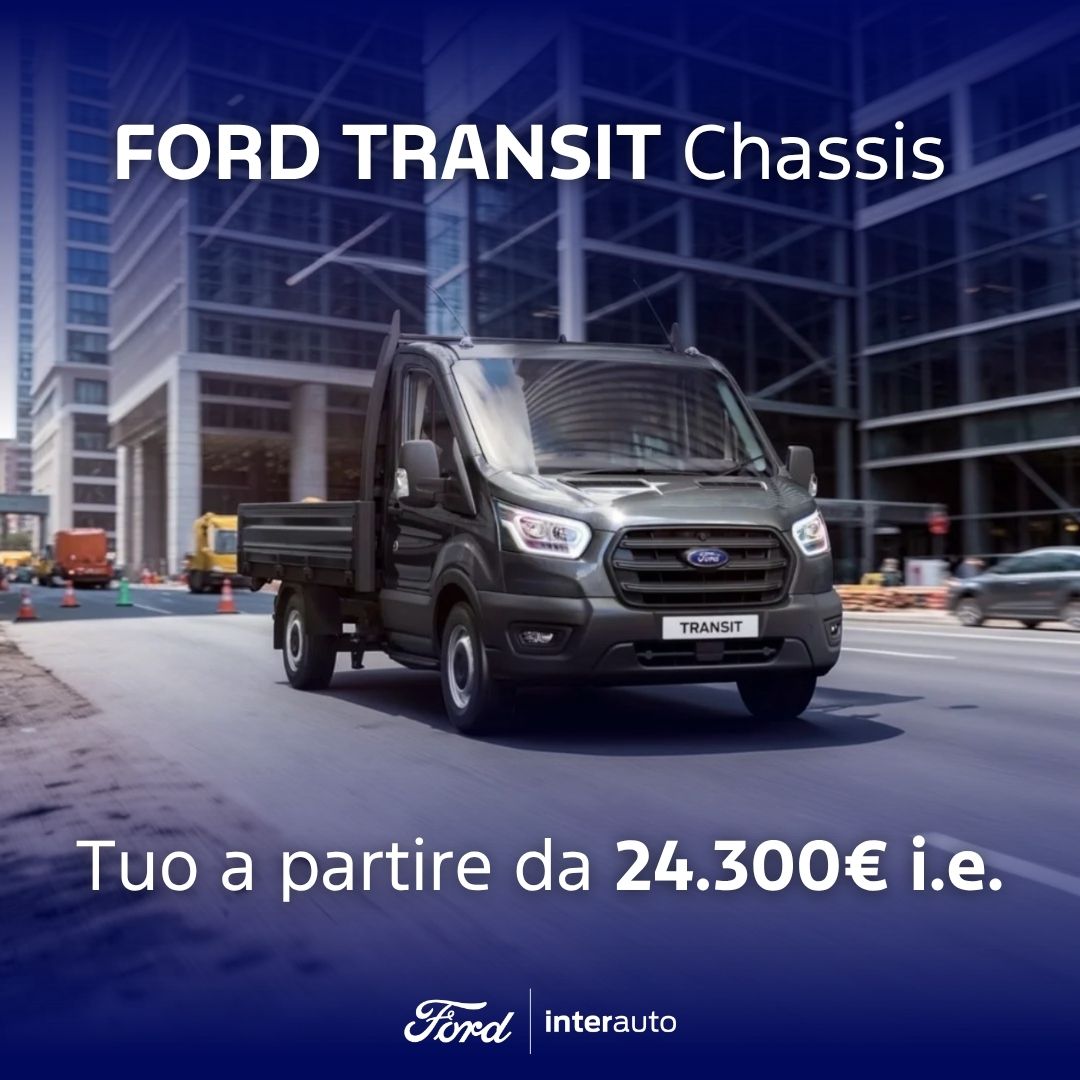 Ford Transit Chassis Nero Promozione Agosto