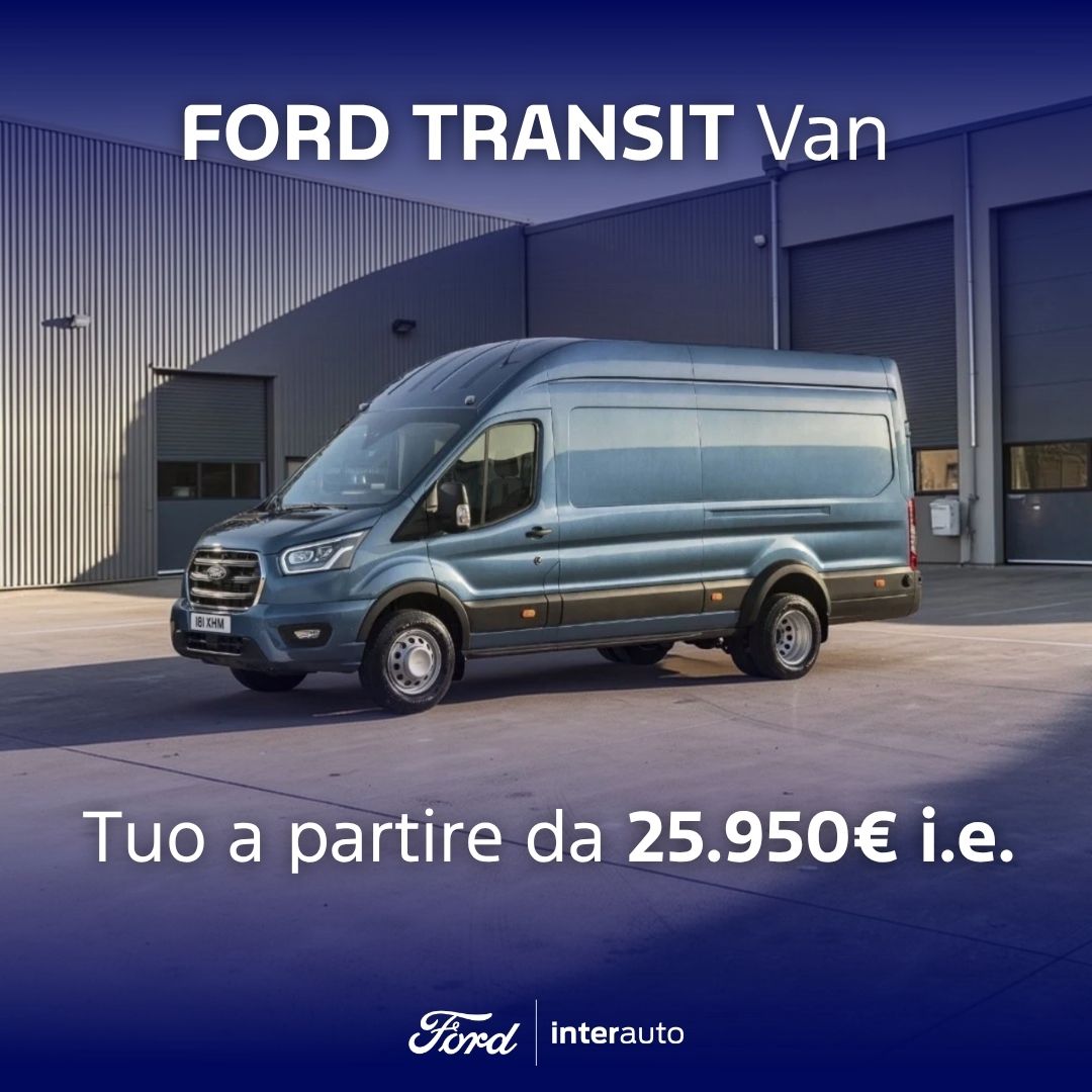 Transit Van Grigio Blu Promozione Agosto 2026