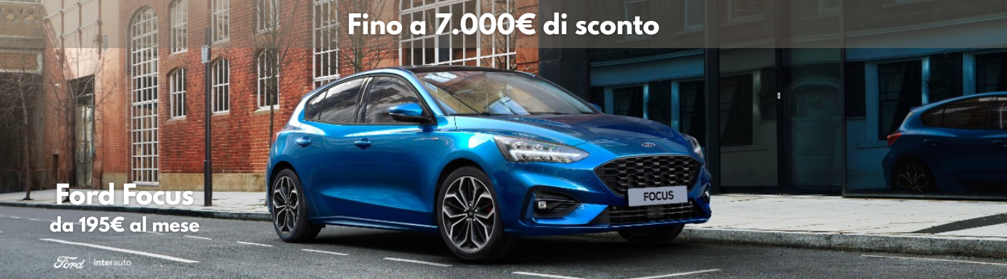 Ford Focus Promo Luglio Banner