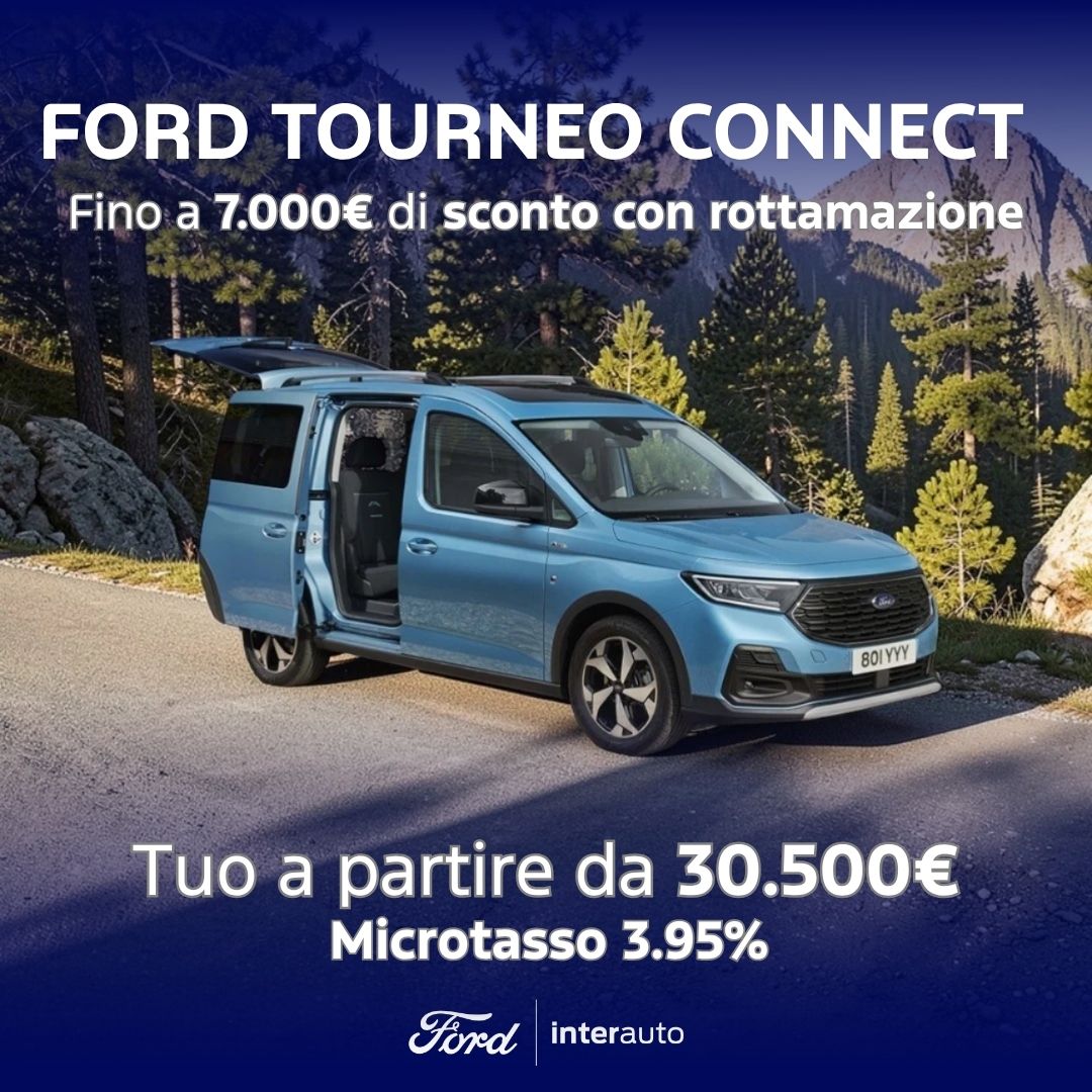 Ford Tourneo Connect Azzurro Promozione Settembre 2026