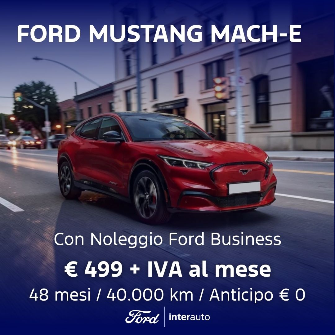 Mustang Mach E Rossa Promozione Ottobre2026