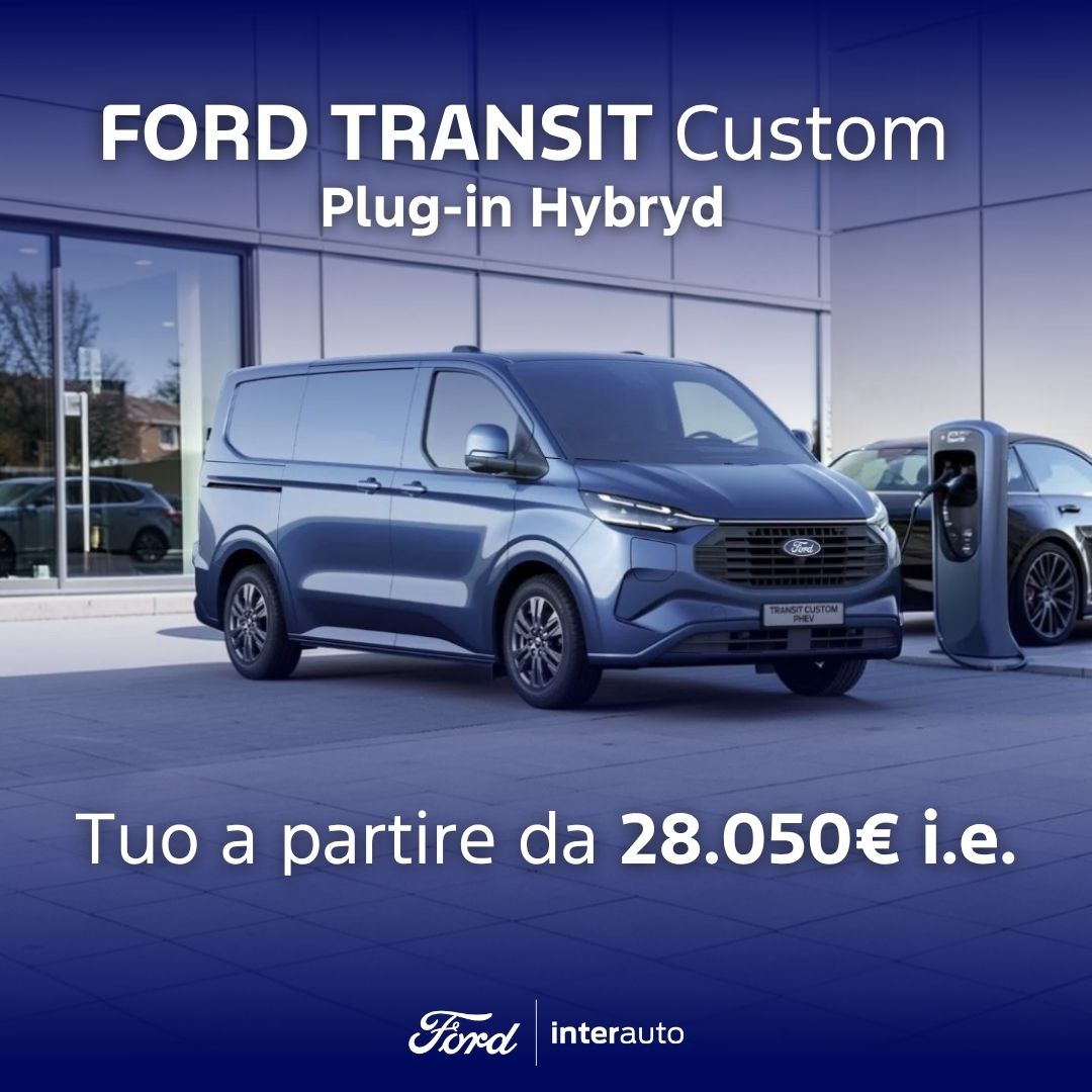 Ford Transit Custom Phev Blu Promozione Agosto
