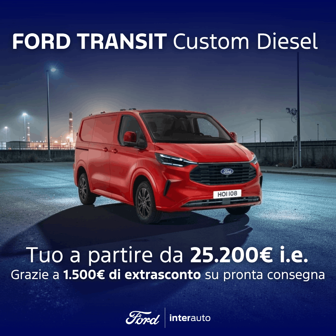 Transit Custom Diesel Promozione Maggio 2026