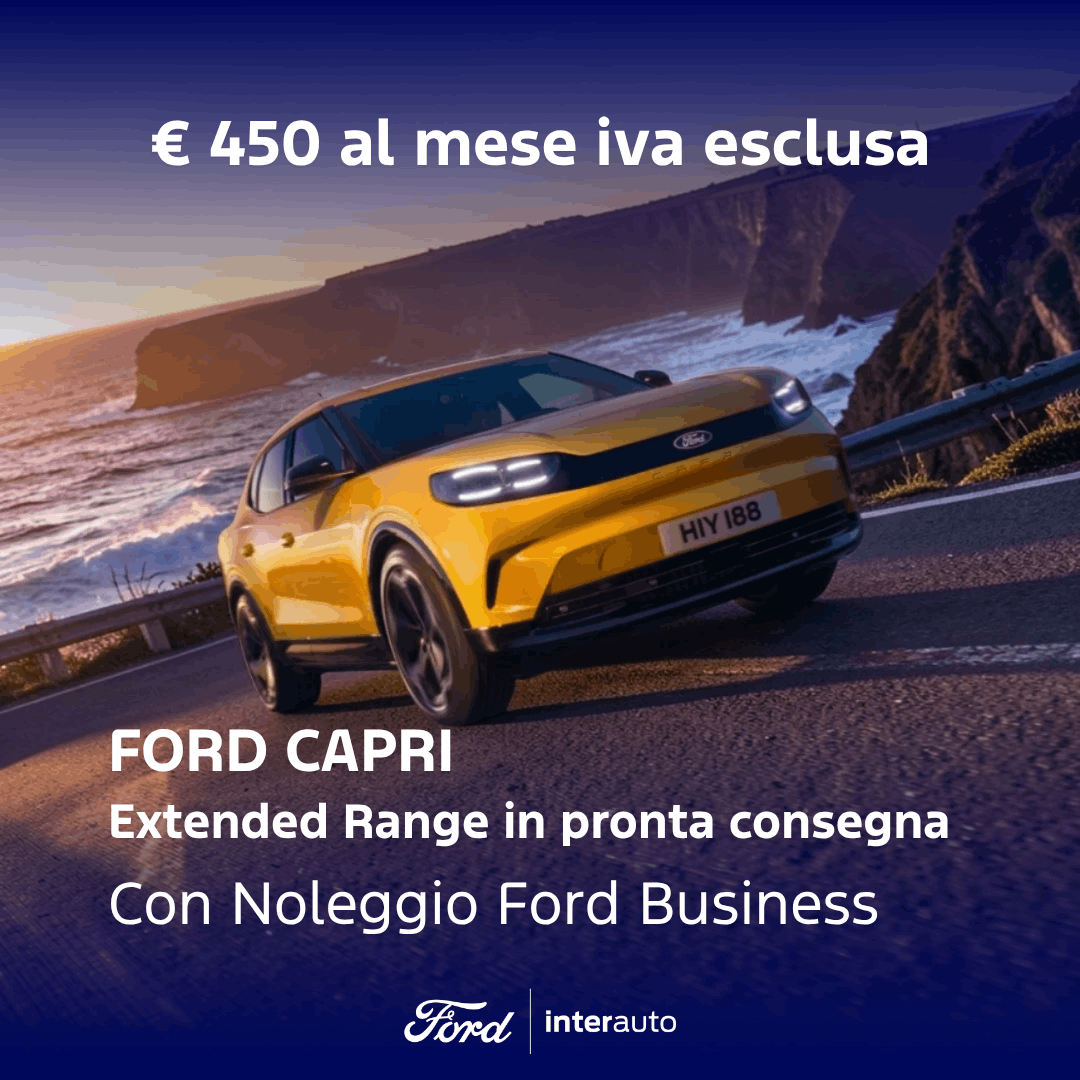 Ford Capri Gialla Promozione Noleggio