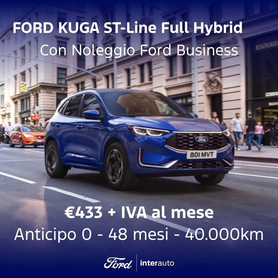 Ford Kuga St Line Full Hybrid Noleggio Lt Ottobre2026
