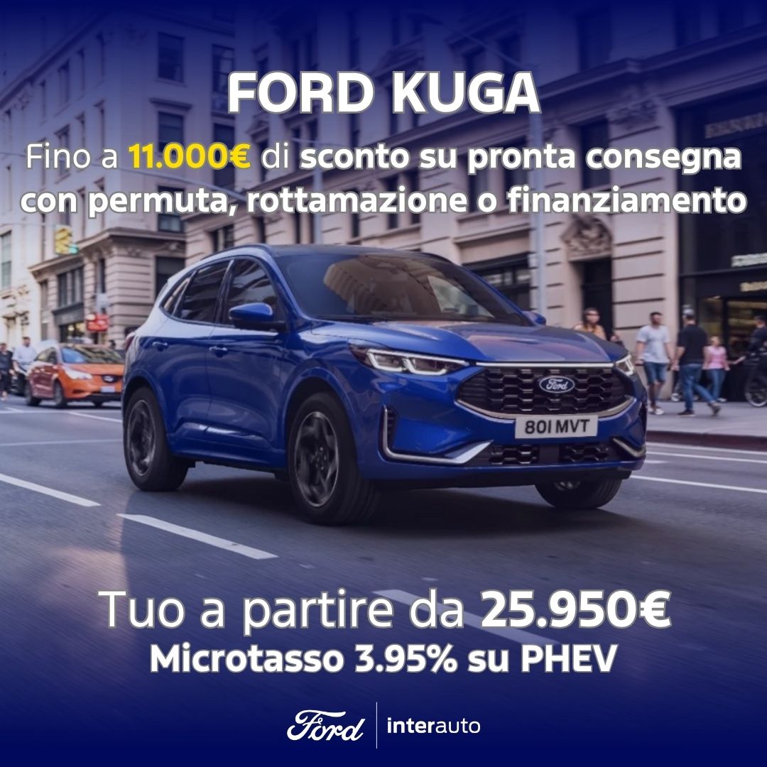 Ford Kuga Blu Ibrida Settembre 2026