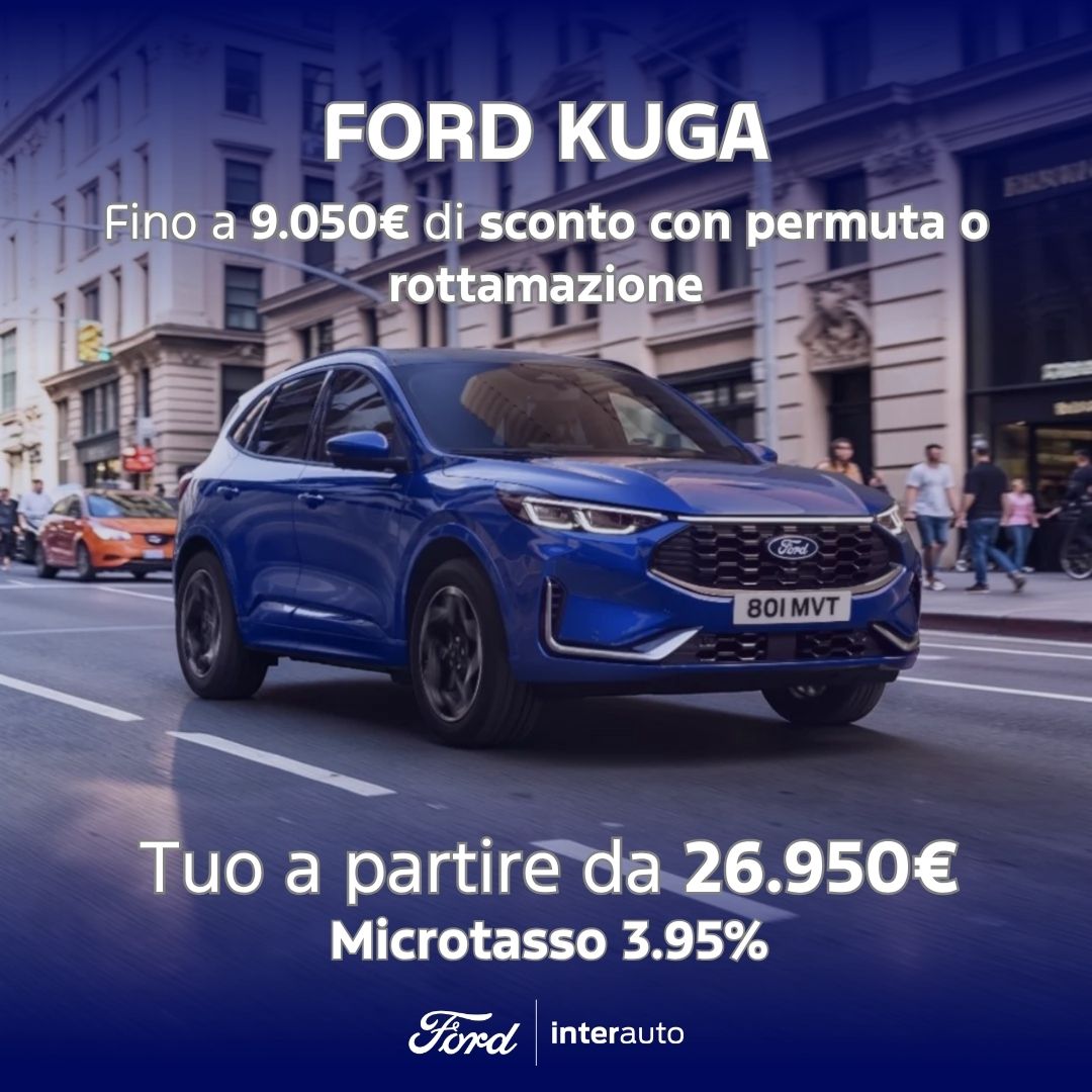 Ford Kuga Blu Promozione Luglio (1)