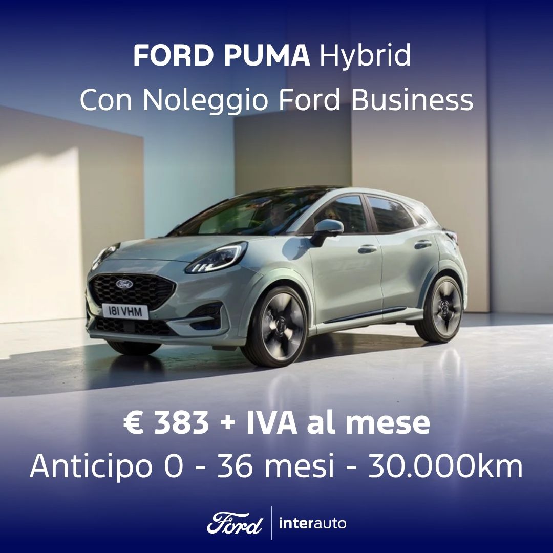 Ford Puma Ibrida Grigia Noleggio Lt Ottobre2026