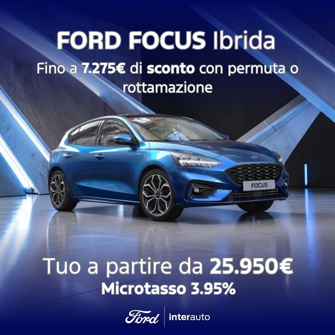 Ford Focus St Line Blu Promozione Agosto