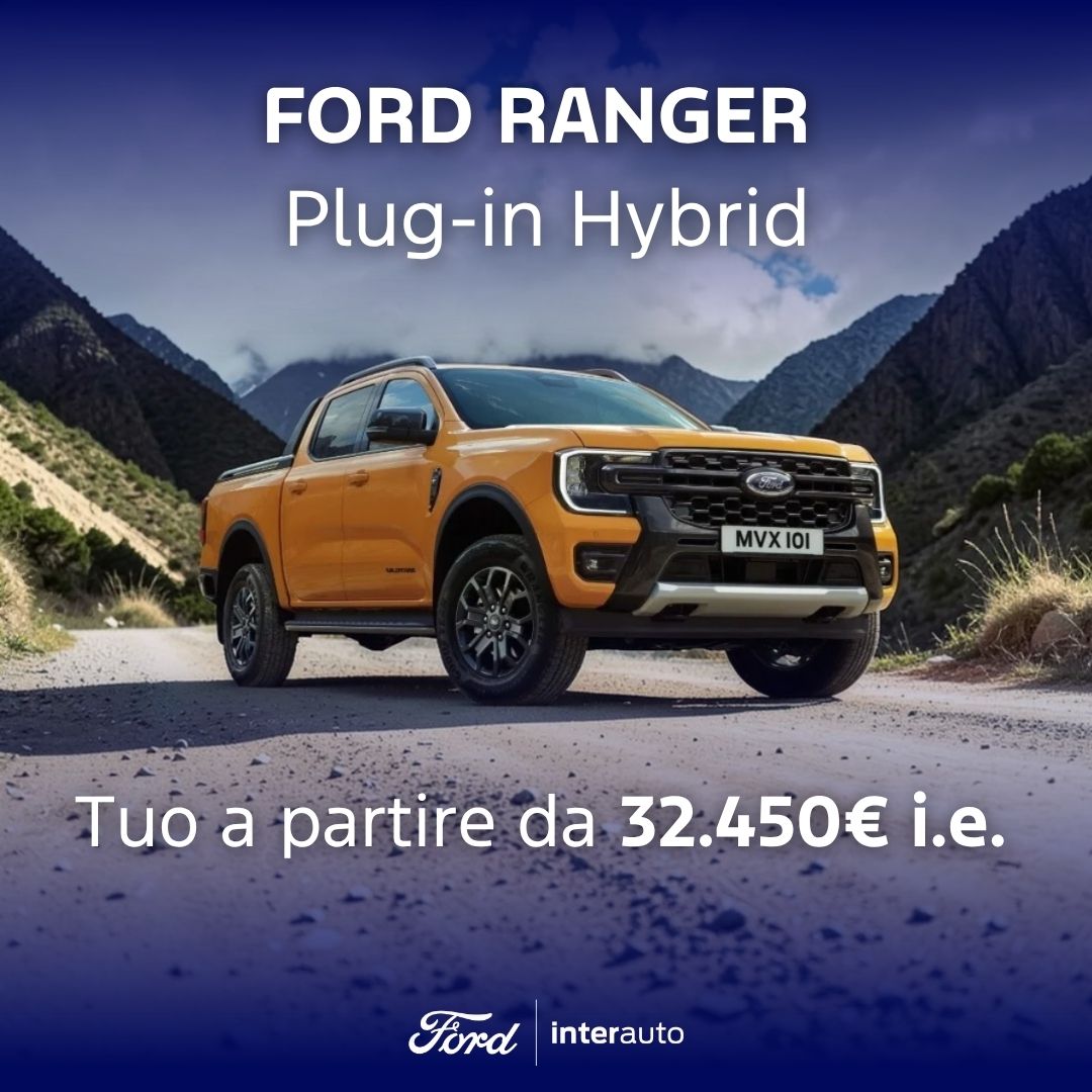 Ford Ranger Phev Arancione Promozione Agosto