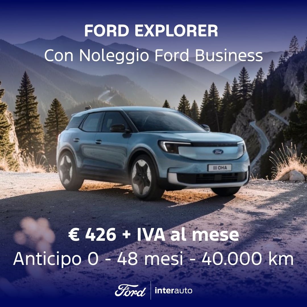 Ford Explorer Standard Range Blu Noleggio Lt Ottobre2026