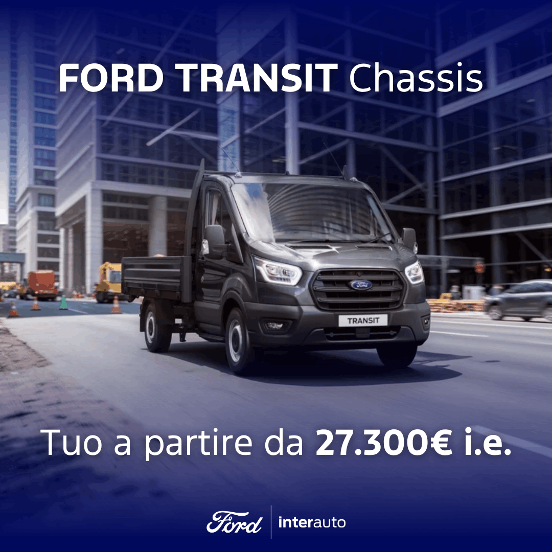 Transit Chassis Promozione Maggio 2026