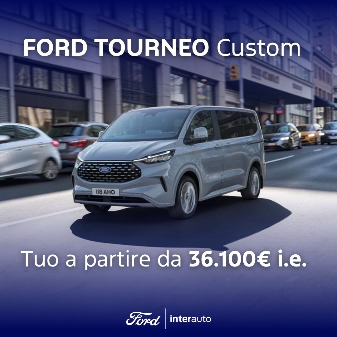 Ford Tourneo Custom Grigio Promozione Agosto