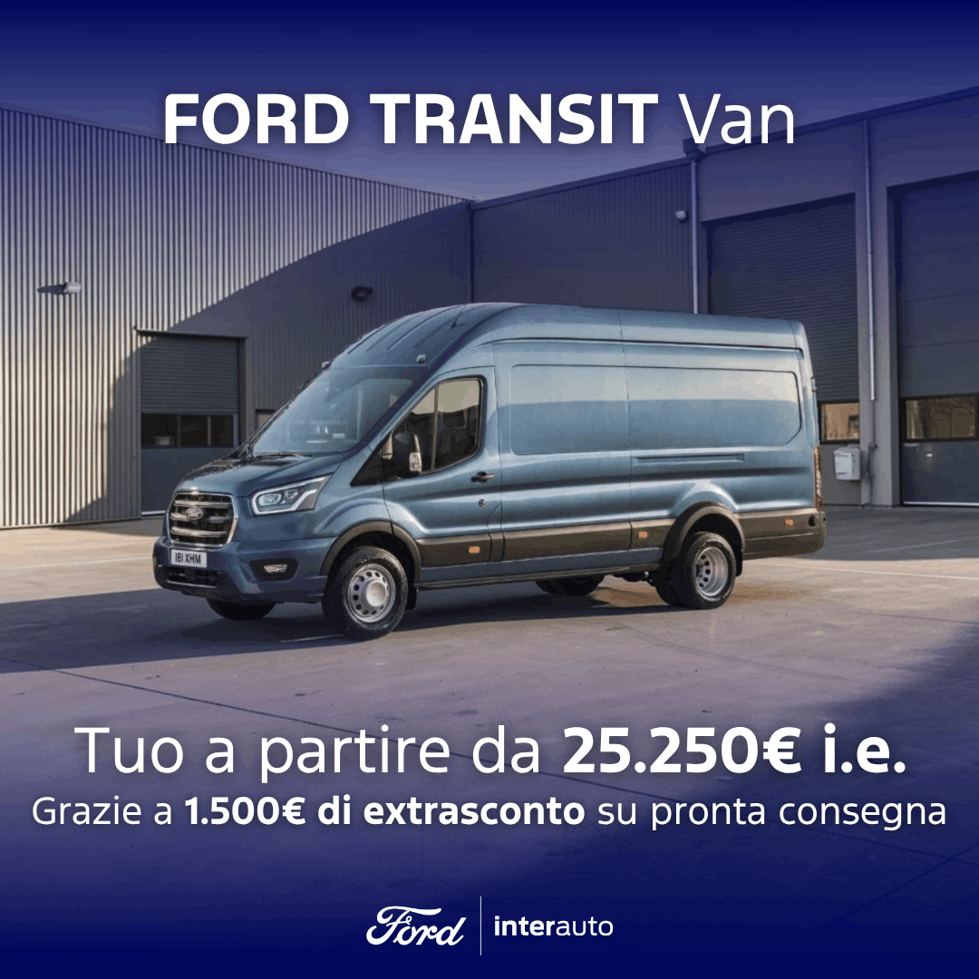 Transit Van Promozione Maggio 2026