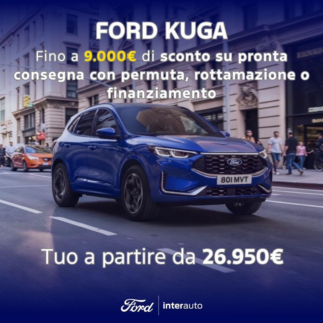 Ford Kuga Ibrida Grigia Promo Ottobre2026